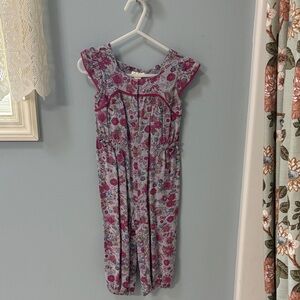 Monsoon Floral Kids Dress - Pink and Purple